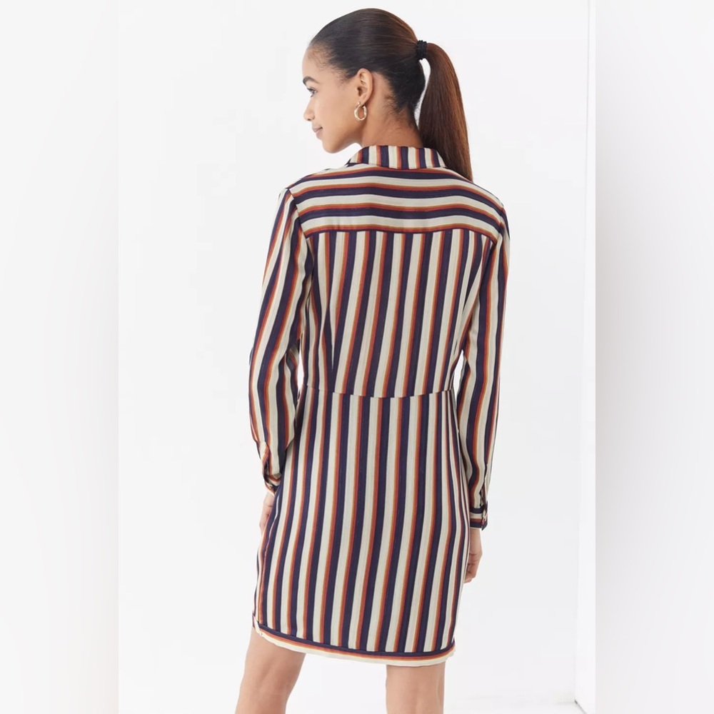 Heartloom Tina stripe twist front shirt dress - Picture 2 of 6